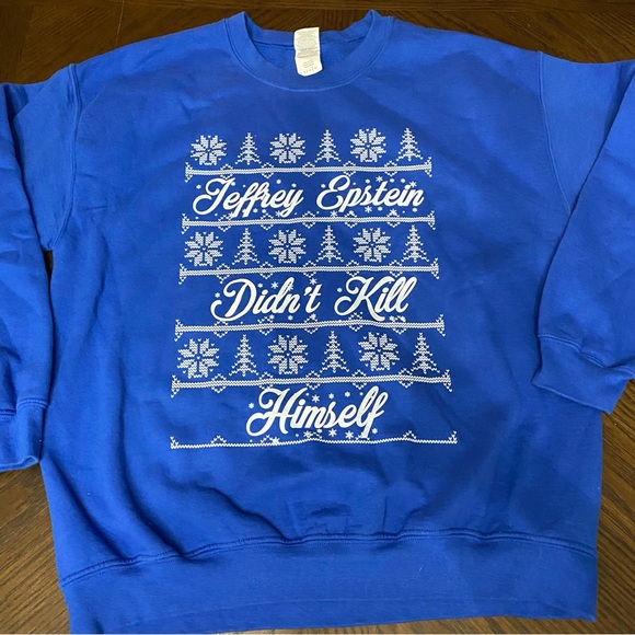 Sweaters - Ugly Christmas Sweater Jeffrey Epstein Didn’t Kill Himself size L